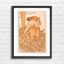 Vintage Art Nouveau Woman With