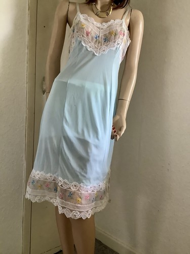 Vtg mint sheer perlon - mint, nylon