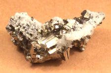 Pyrite with quartz - with, and