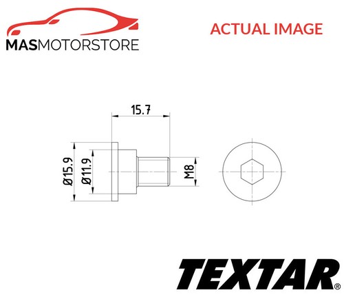 Bolt brake disc textar - bolt,