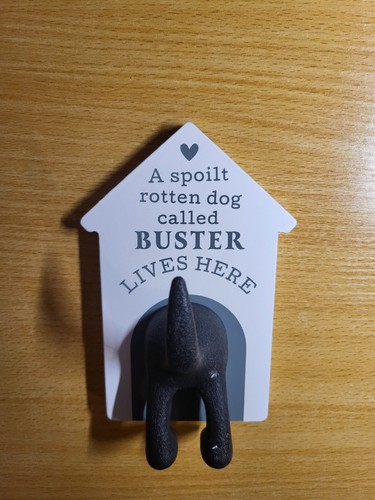 Personalised buster dog - "buster", tail