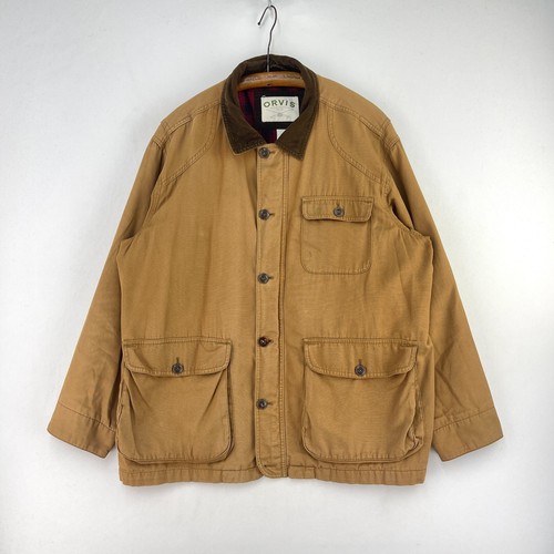 Orvis barn coat mens brown - xl,