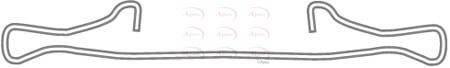 Front axle brake pads fitting - axle,