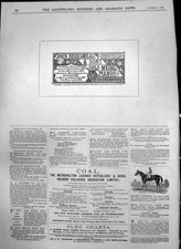 Original Old Antique Print