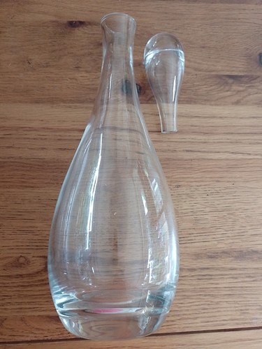 Plain glass decanter - plain,