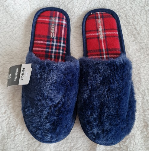 Ladies navy blue with tartan - navy,