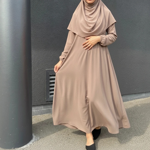 Plain abaya women gathered - abaya,