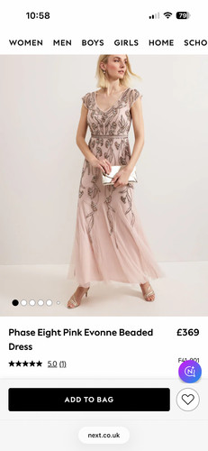 Phase eight beaded dress size - eight,