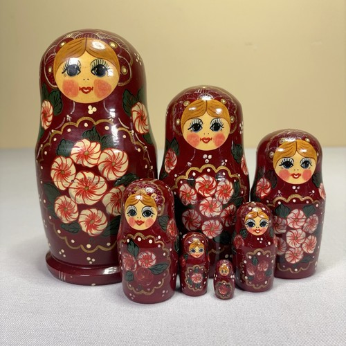 Vtg russian matryoshka nesting - russian,