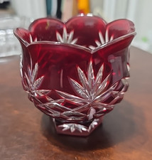 STUNNING VTG Bohemian Ruby Red