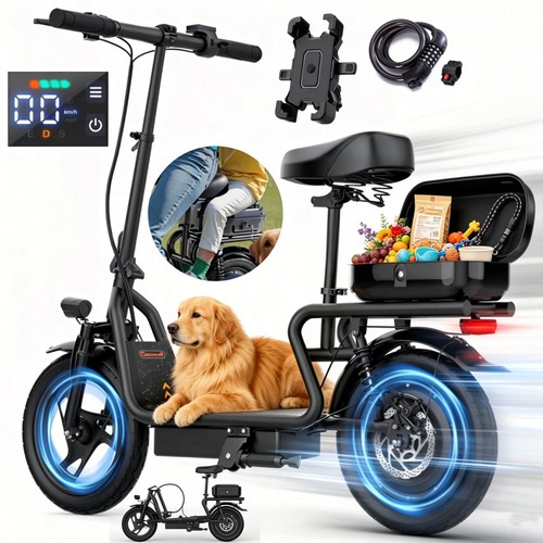 Foldable electric scooter - foldable, 48v