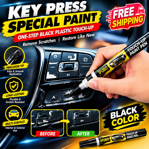 Black car paint repair - car, pen