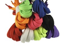 FLAT ELASTIC ELASTICATED SHOELACES - TURN SHOES INTO SLIP-ONS - FREE UK P&P!