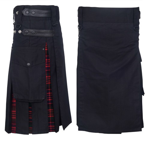 Men hybrid leather - leather, straps