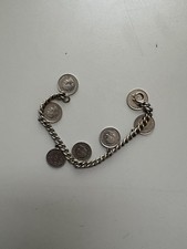 Antique Coin Bracelet 7.5”