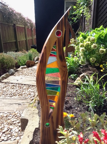 Stained glass garden - glass,