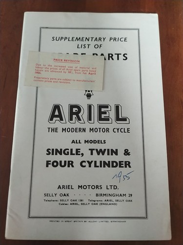 Ariel single twin four 4 - 9.2,
