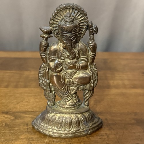 Vintage brass finish ganesh - vintage,