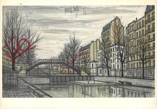 Picture Postcard~ B. Buffet., Paris, Le Canal Saint-Martin