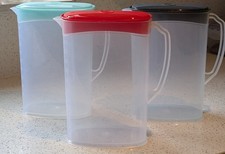 2 Litre Plastic Jug Fridge with Lid Water Juice Milk Drinks Container Fridge