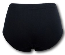 Black Cotton Netball Cheer Panties School Sports Knickers Gym Briefs S 8/10