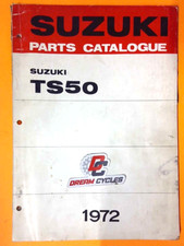 Vintage Suzuki Parts CATALOGUE  1972 TS50 GOOD SHAPE FAST SHIPPING OEM TS 50