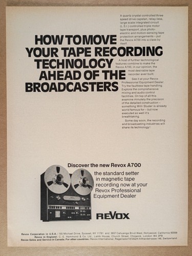1974 revox a700 - a700, deck