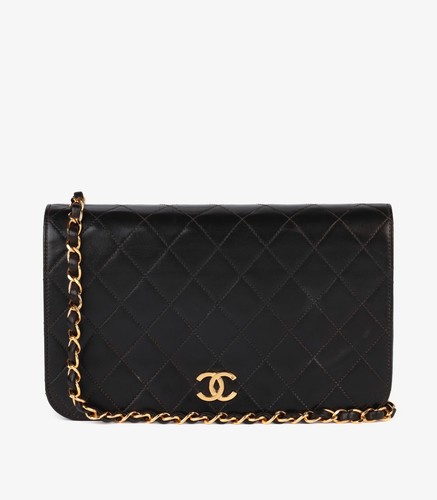 Chanel black quilted lambskin - chanel,