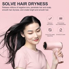 Portable Rechargeable USB Cordless Hair Dryer Versatile Hairdressing Tool