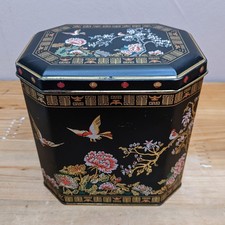 Vintage Tea Tin Caddy Chinese