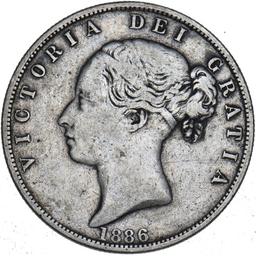1886 halfcrown victoria - -,