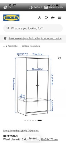 Ikea kleppstad white - ikea, two