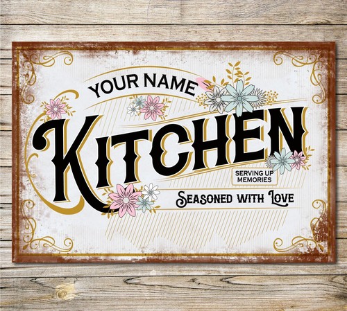 Personalised kitchen rusty - personalised,