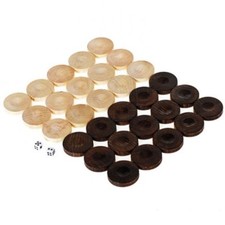 30 Backgammon Pieces Wooden