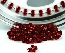 20 x Candy Red Plastic Wheels Rivets Nuts Rim Lip Replacement Alloys BBS Rep