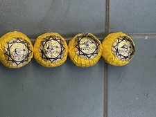 Vintage Golf Balls X4 Rare Hogan Slazenger Star Balls Yellow Wrappers C1960s