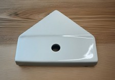 Toilet Cistern Lid = Unbranded Corner Lid, Centre Flush, White, 380x324mm, C-03
