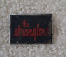 The Stranglers Vintage Pin Badge Black And Red