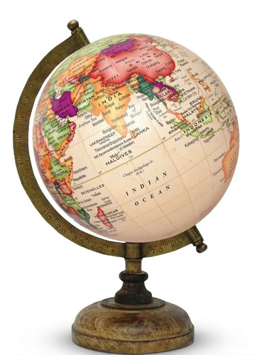 Antique world globe - globe, brass
