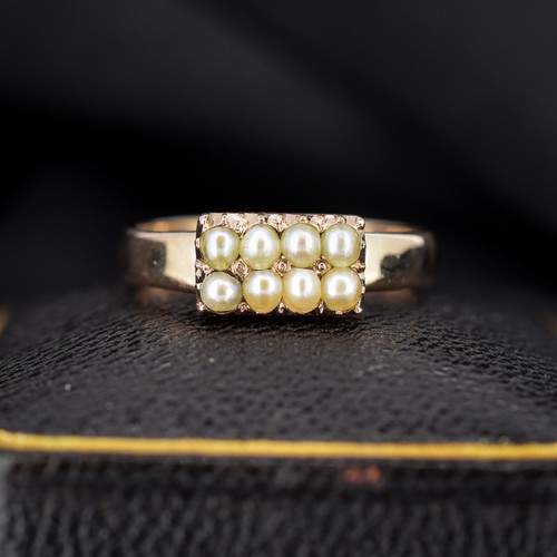 Antique victorian pearl - victorian, gold