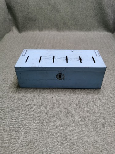 Vintage money box cash tin - vintage,
