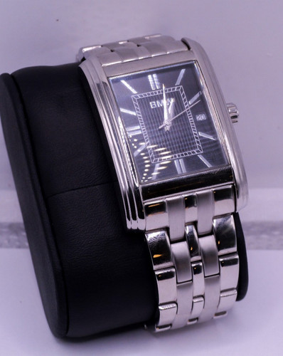 Bmw logo rectangular stainless - logo,