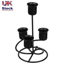 Black Metal Candle Stands Candle Holders Modern Style Wrought Iron Candelabra