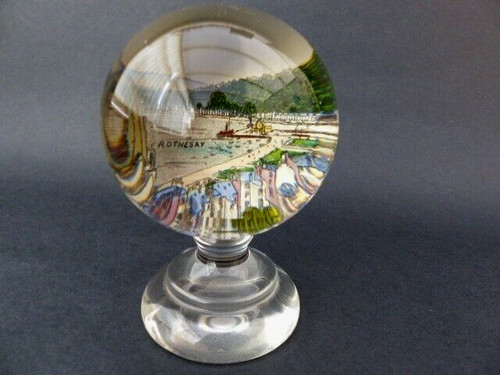 Rare glass globe - rare, pedestal