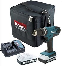 Makita HP457D 18v G-Series Cordless Combi Hammer Drill Driver charger and case
