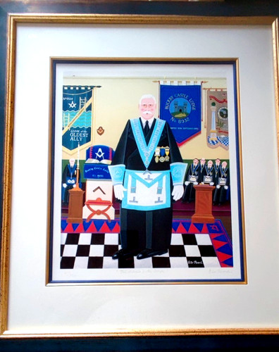 Framed peter heard signed - framed,