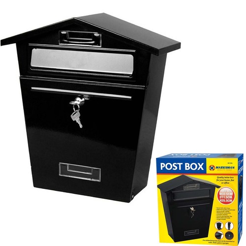 Black steel post - steel, box