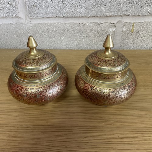 Brass embossed bowls - bowls, with