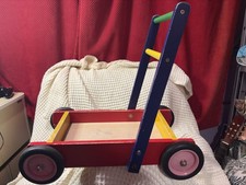 Vintage wooden baby walker - wooden,