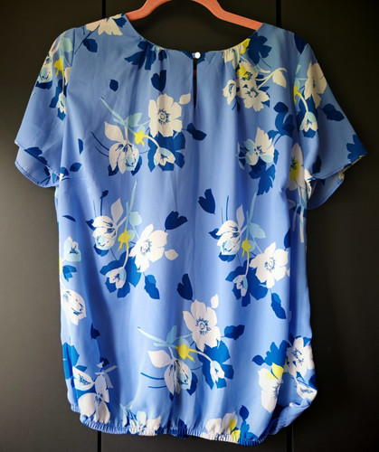 Bonmarche chiffon blue yellow - bonmarche,